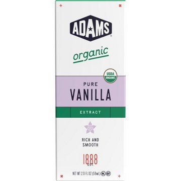 Adams Organic Pure Vanilla Extract, 2 oz