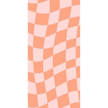 Destination Holiday Summer Beach Towel - Orange Checkered