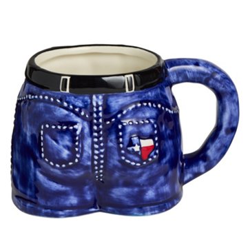 Destination Holiday Texas Blue Jeans Coffee Mug, 14.5 oz