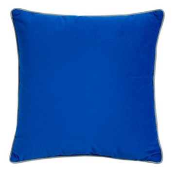 Destination Holiday Blue & Gray Velvet Throw Pillow, 16" x 16"