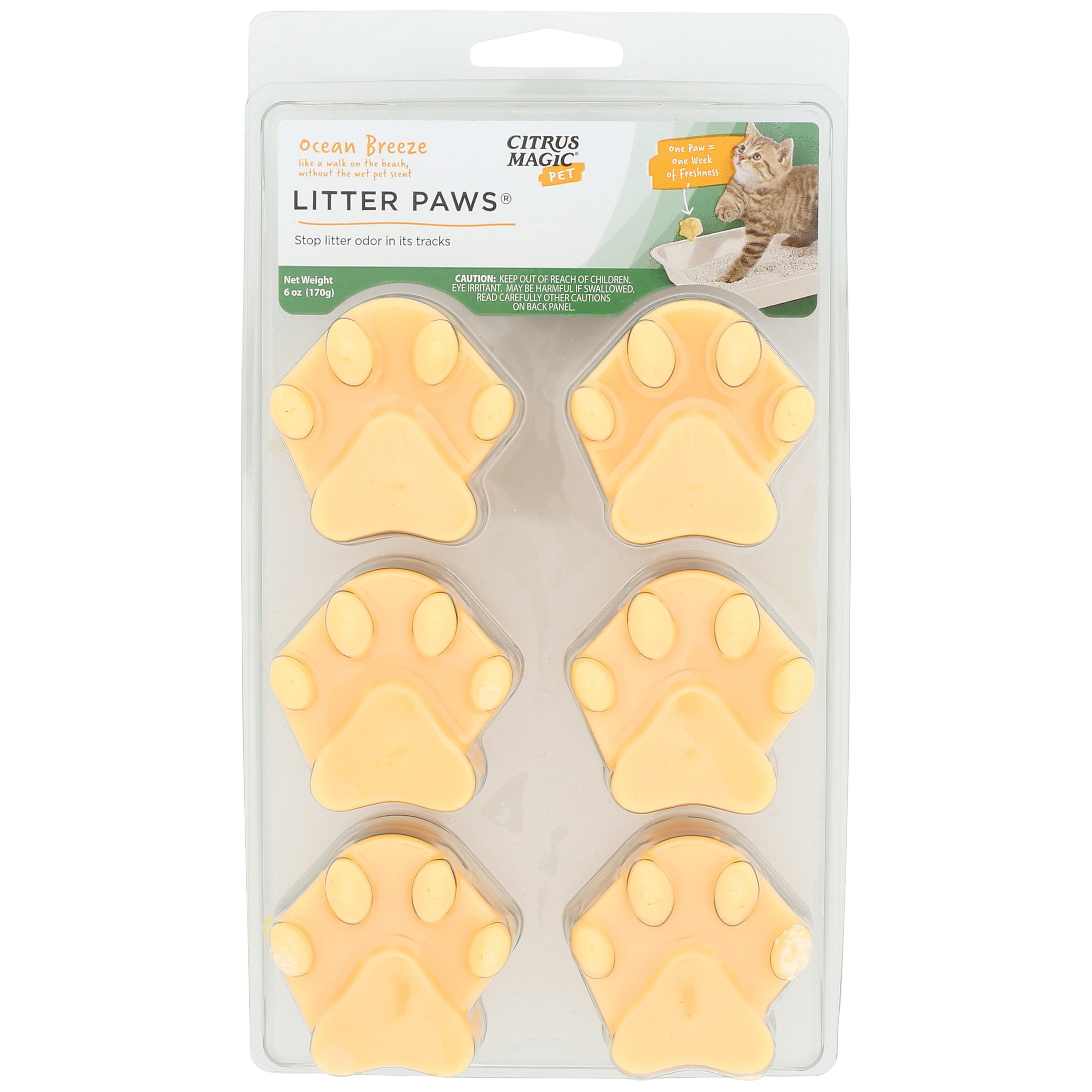 Citrus Magic Pet Odor Control Litter Paws - Ocean Breeze - Shop Litter ...