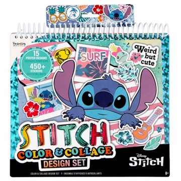 Fashion Angels Disney Stitch Color & Collage Design Set