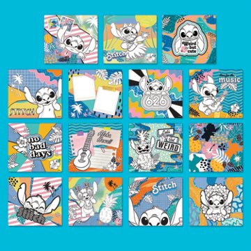 Fashion Angels Disney Stitch Color & Collage Design Set