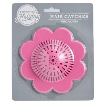 Destination Holiday Pink Flower Hair Catcher Drain Cover