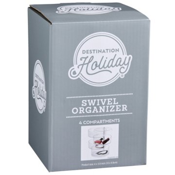 Destination Holiday 4 Compartment Swivel Organizer