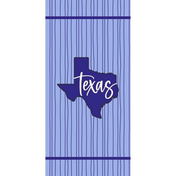 Destination Holiday Summer Beach Towel -  Blue Texas