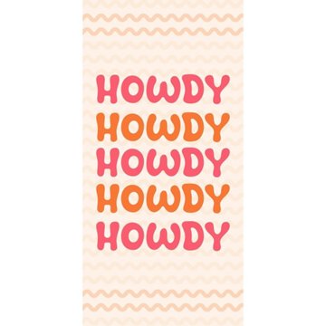 Destination Holiday Summer Beach Towel - Howdy Zig Zag