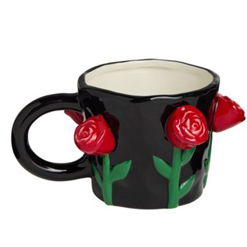 Destination Holiday Red Rose Coffee Mug, 12 oz
