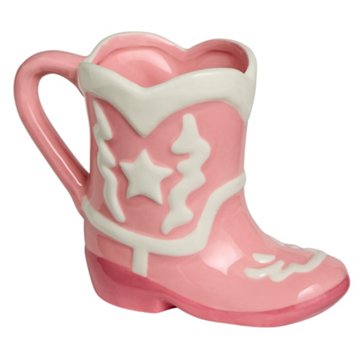 Destination Holiday Pink Cowboy Boot Coffee Mug, 16 oz
