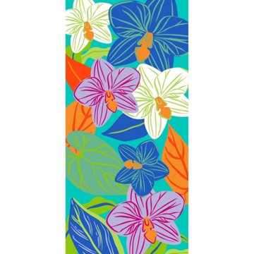Destination Holiday Summer Beach Towel - Orchid Flowers