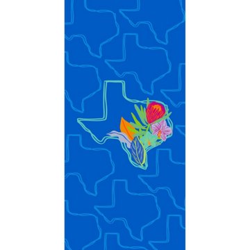 Destination Holiday Summer Beach Towel - Texas Outline