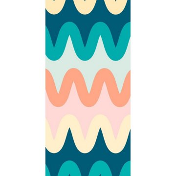 Destination Holiday Summer Beach Towel - Multi Color Waves