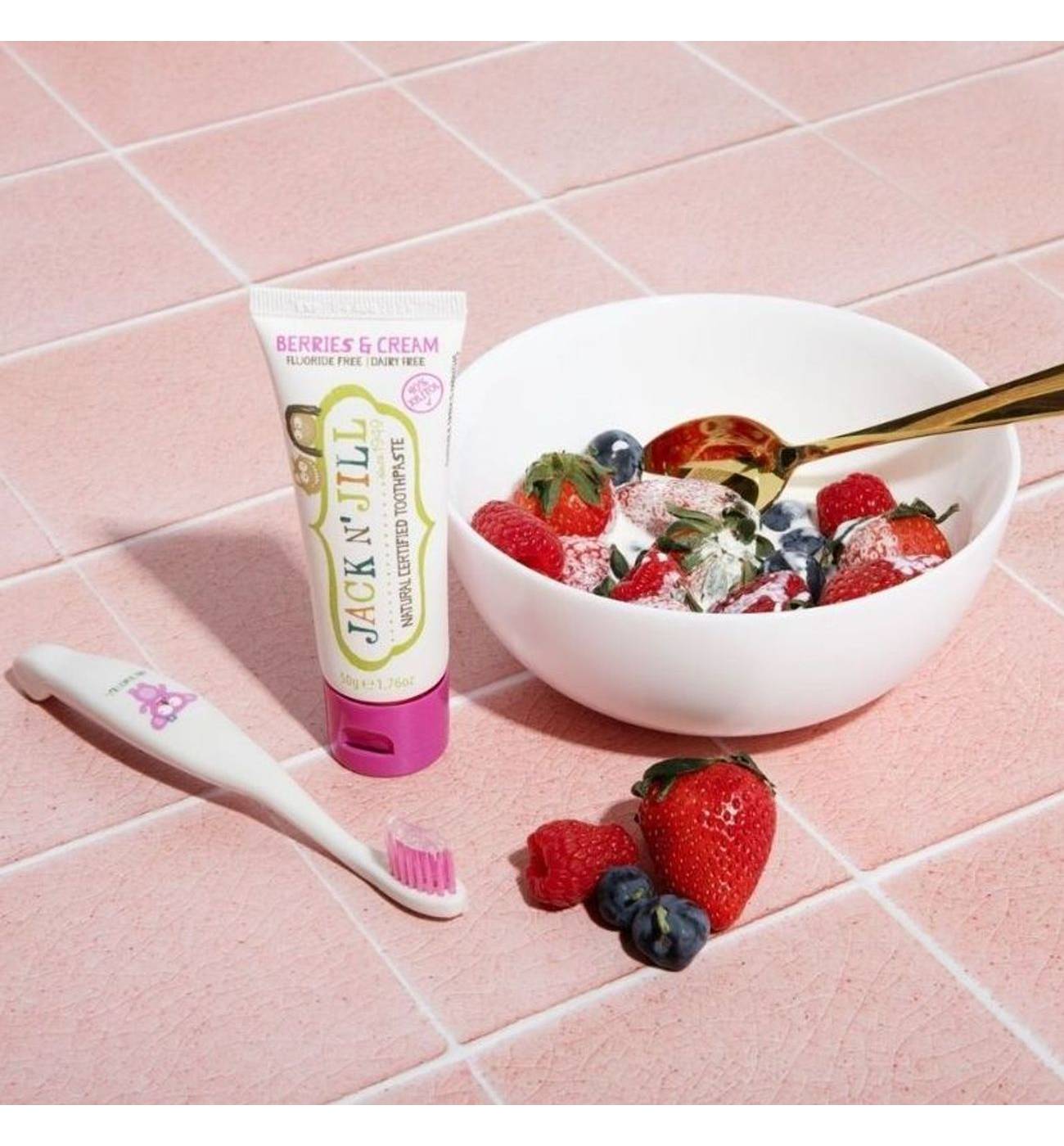 Jack N' Jill Natural Baby Toothpaste - Berries & Cream; image 2 of 3