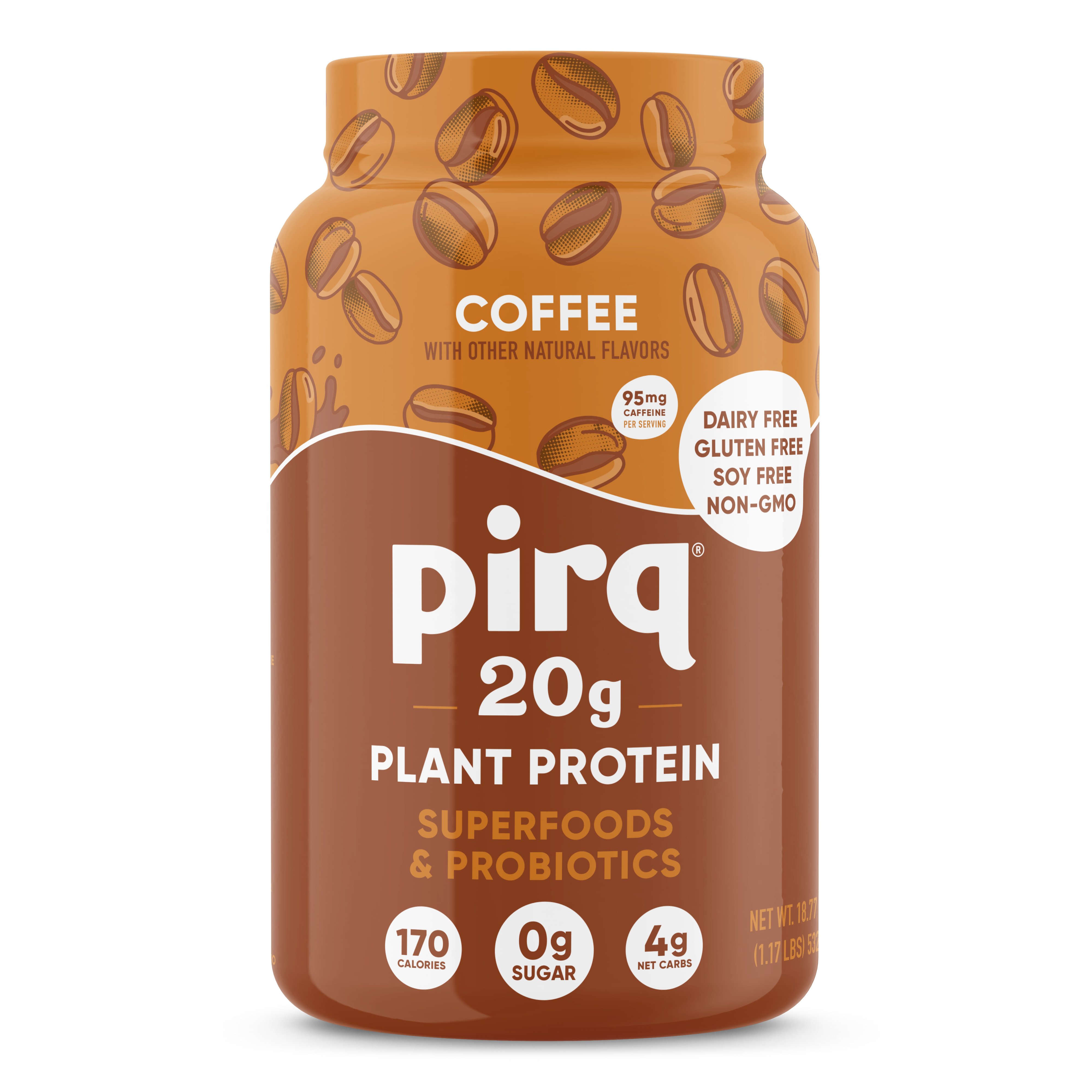 Pirq Plant Protein Powder Coffee - 20g Protein - Shop Diet & fitness at ...