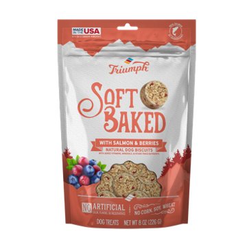 Triumph Soft Baked Dog Biscuits - Salmon Berries Natural