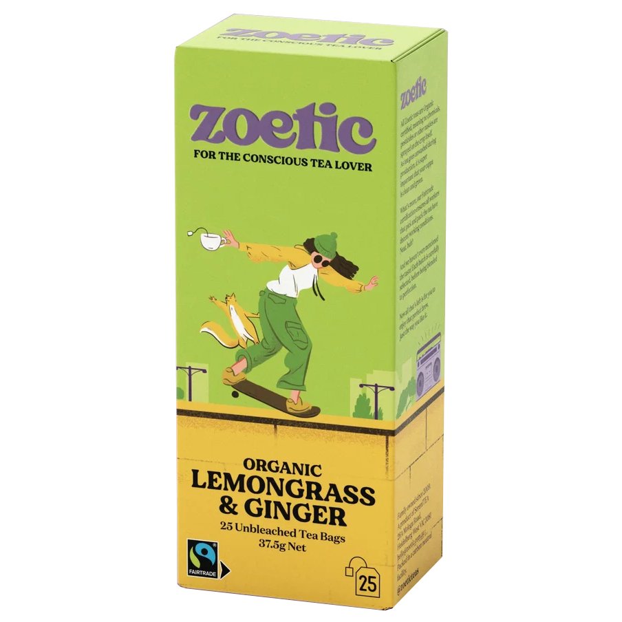 Zoetic Organic Lemongrass & Ginger Tea Bags, 25 ct | Central Market ...