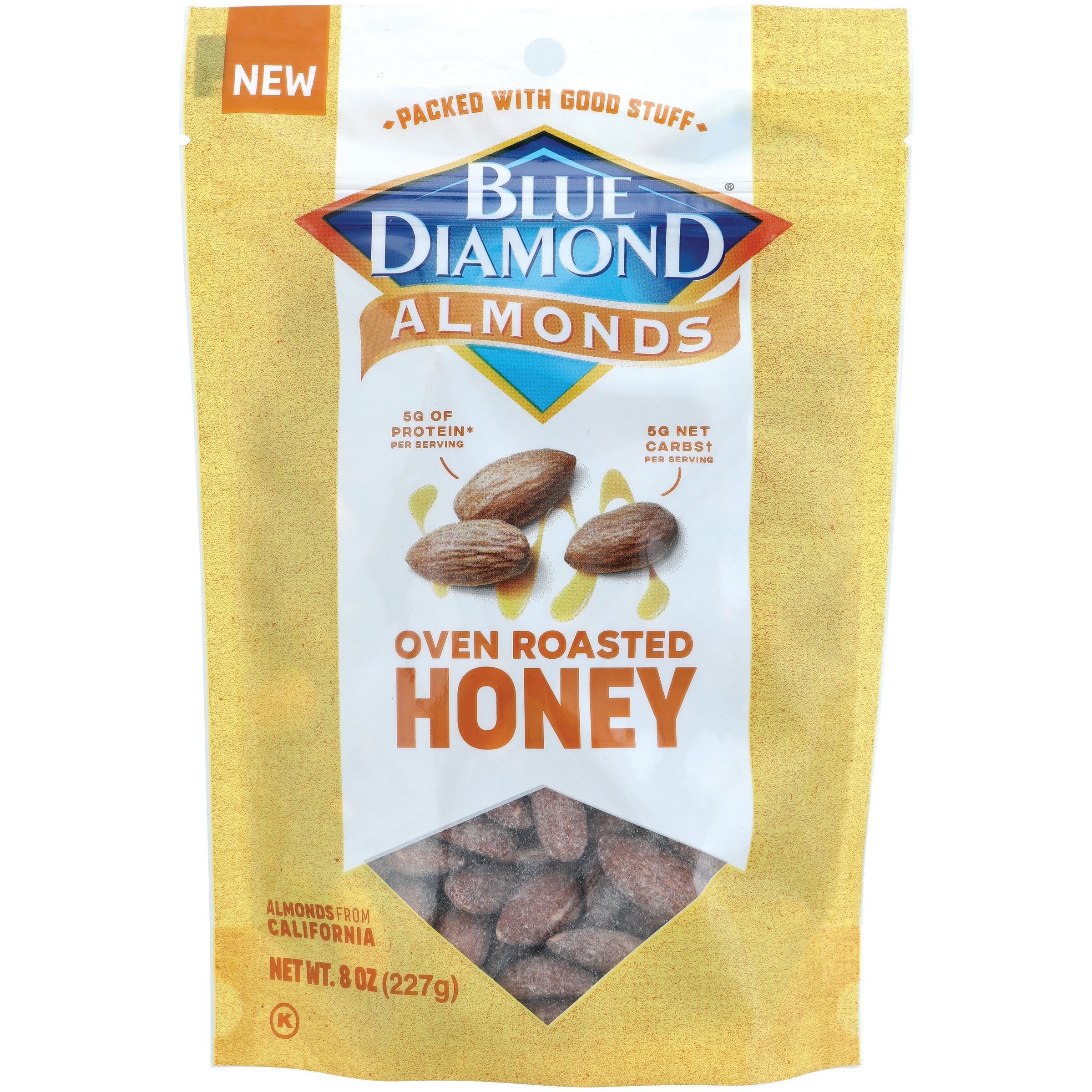 Blue Diamond Oven Roasted Honey Almonds - Shop Nuts & seeds at H-E-B