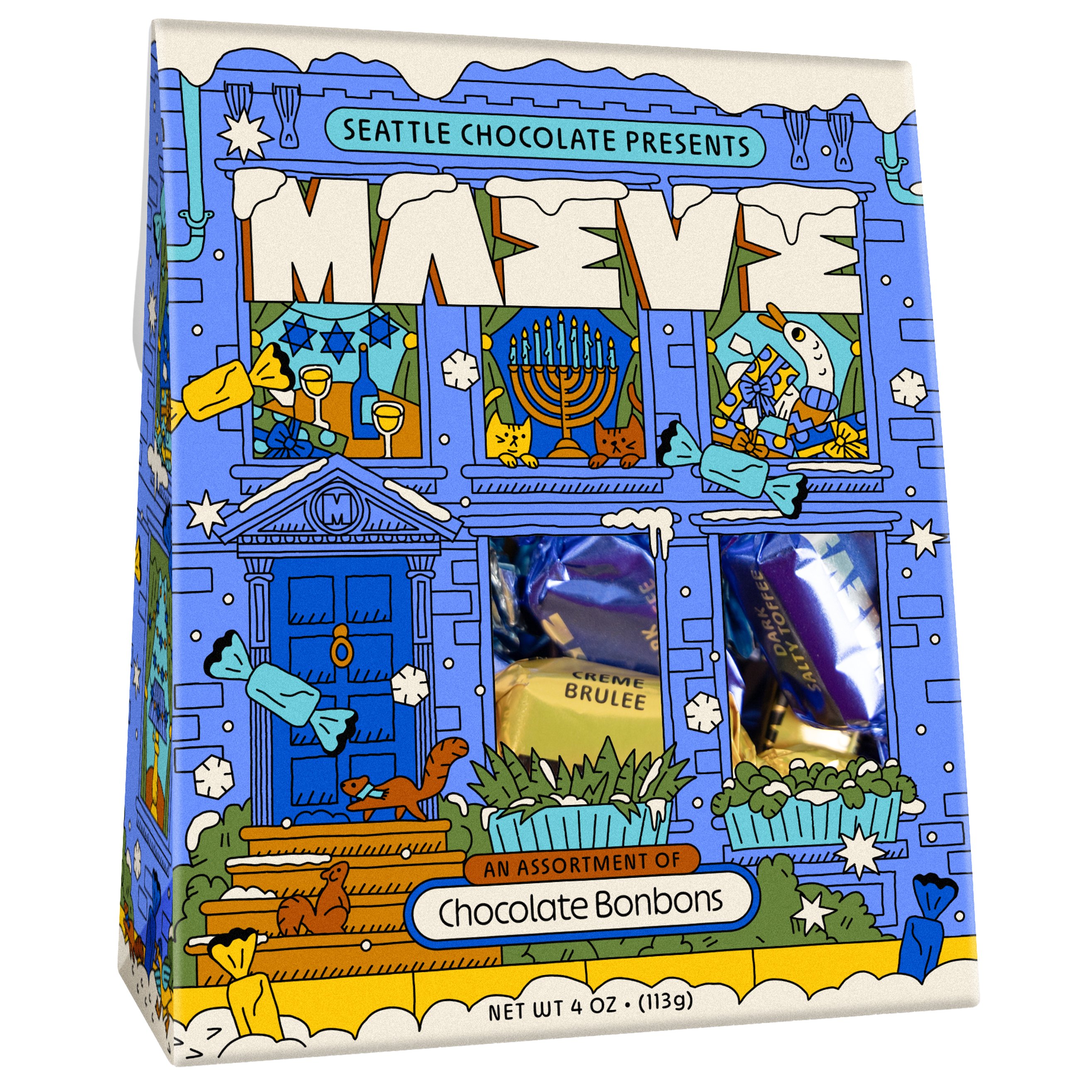 Maeve Home For Hanukkah Chocolate Bonbons, 4 oz | Central Market