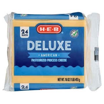 H-E-B Deluxe American Cheese Slices