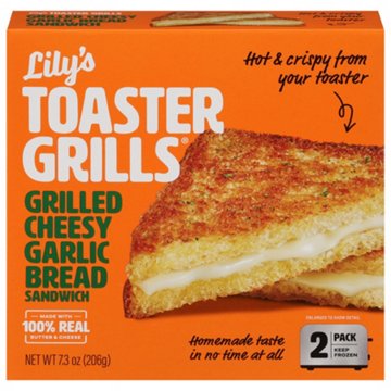Lily's Toaster Grills Grilled Cheesy Garlic Bread Sandwiches, 2 ct