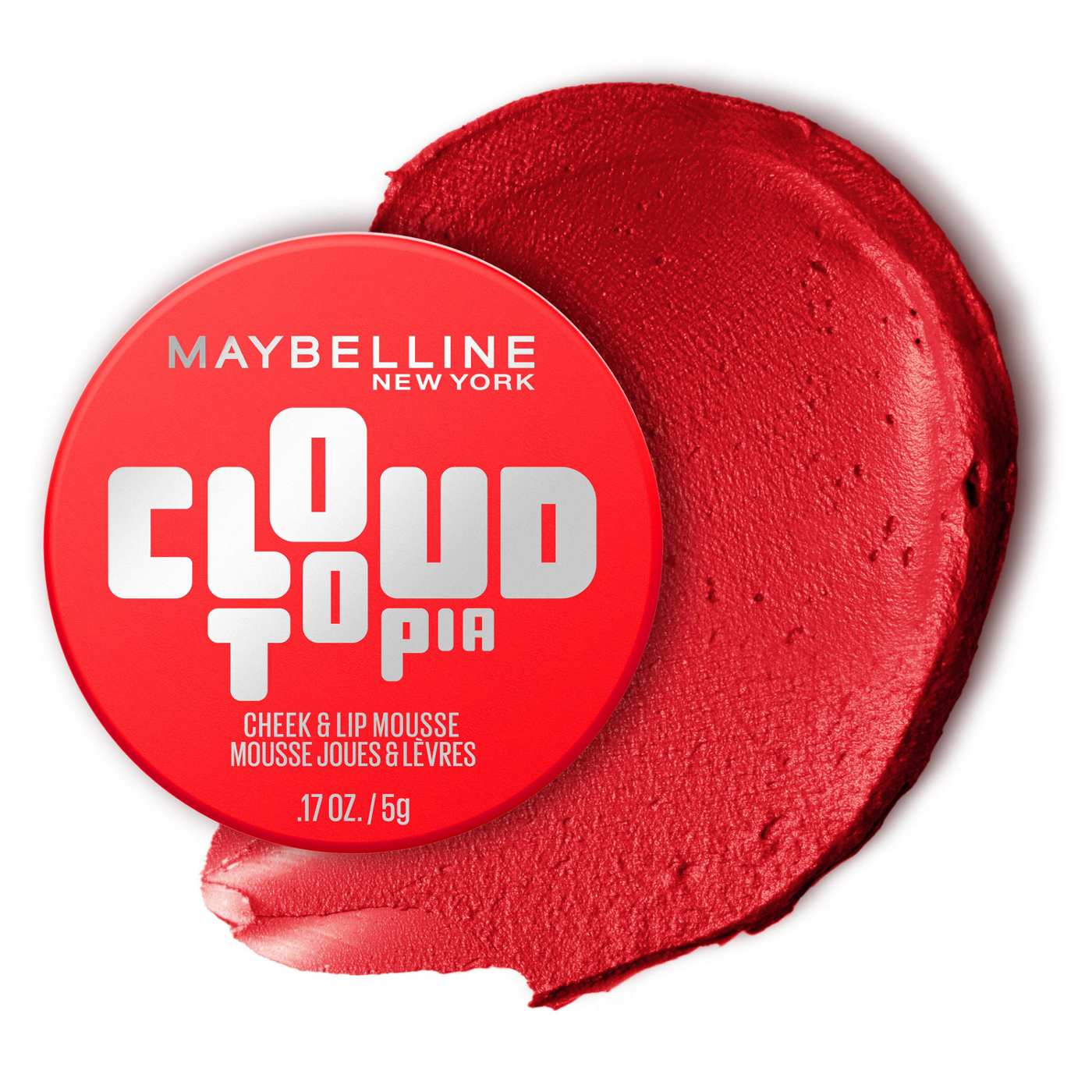 Maybelline Cloudtopia Cheek & Lip Mousse -  Divine Crimson; image 3 of 4