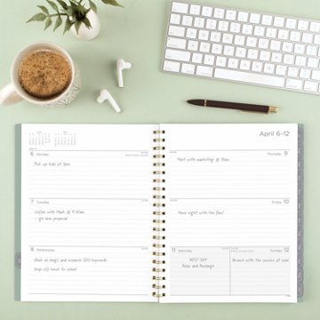 Mead 2026 - 2027 Academic Weekly Monthly Planner - Green