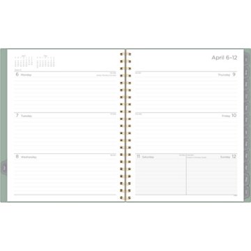 Mead 2026 - 2027 Academic Weekly Monthly Planner - Green