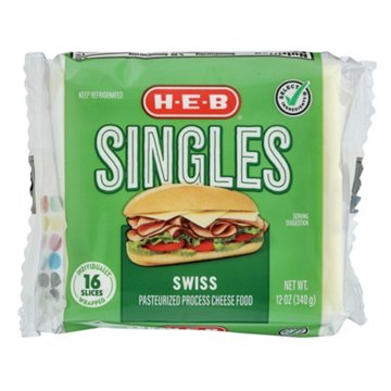 H-E-B Swiss Cheese Singles