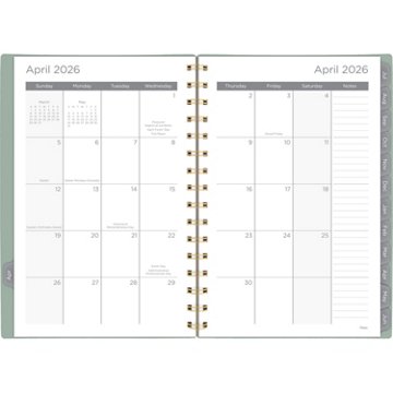 Mead 2026 - 2027 Academic Weekly Monthly Planner - Green