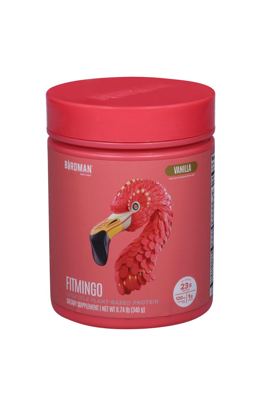 Birdman Fitmingo Plant-Based 23g Protein Powder - Vanilla; image 1 of 2
