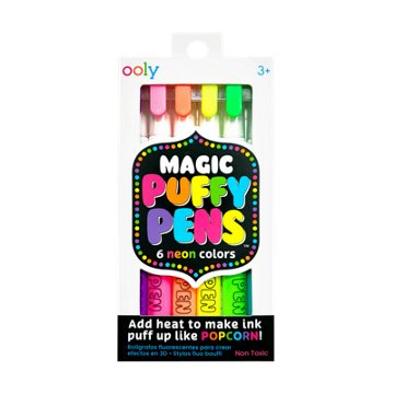 Ooly Magic Puffy Pens Neon Colors