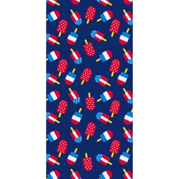 Destination Holiday Patriotic Beach Towel - Popsicles