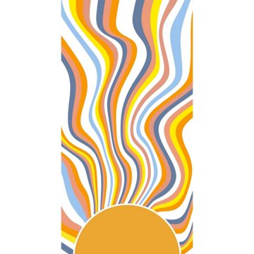 Destination Holiday Summer Beach Towel - Wavy Sun