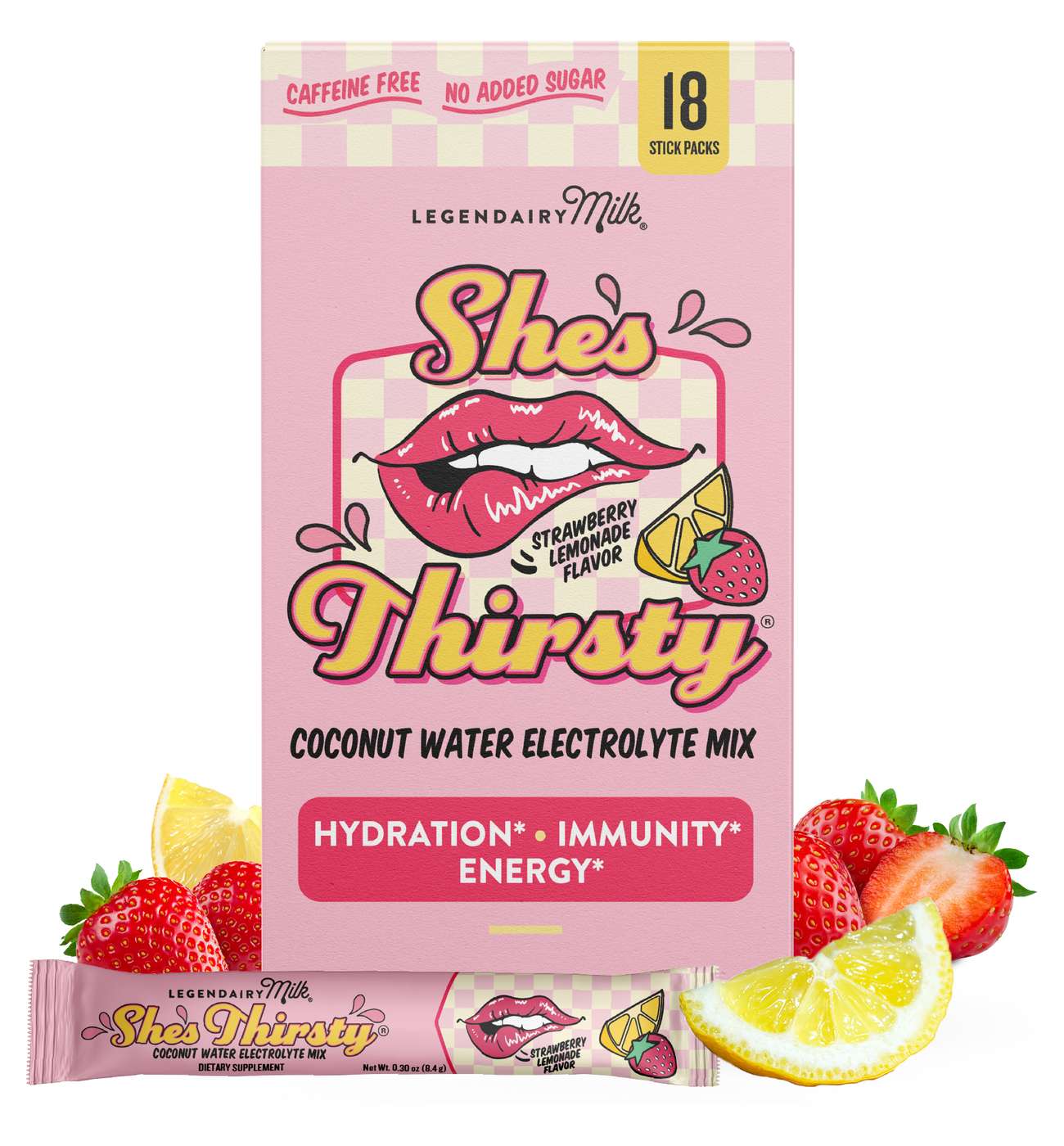 Legendairy Milk She's Thirsty Strawberry Lemonade Mix; image 1 of 2