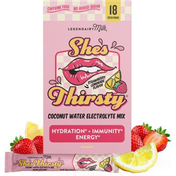 Legendairy Milk She's Thirsty Strawberry Lemonade Mix, 18 ct