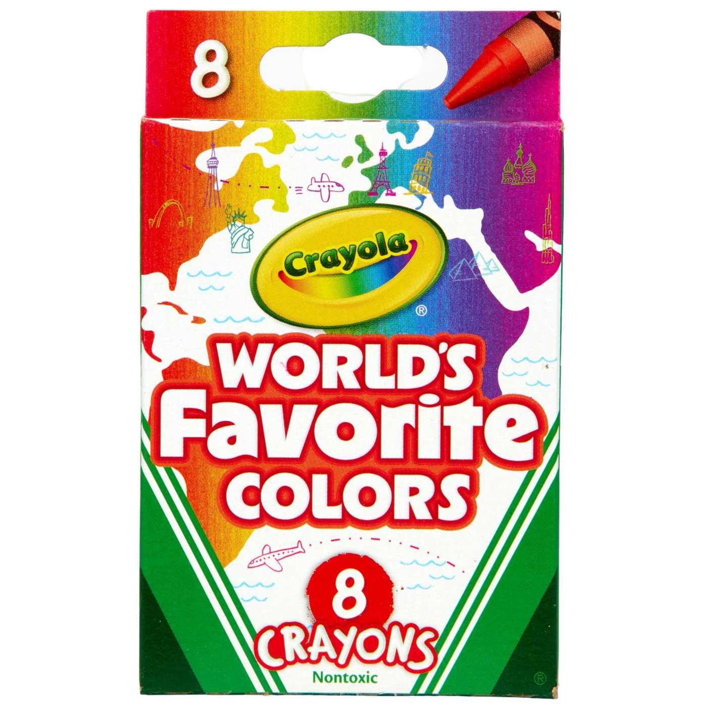 Crayola World's Favorite Colors Crayons; image 1 of 3