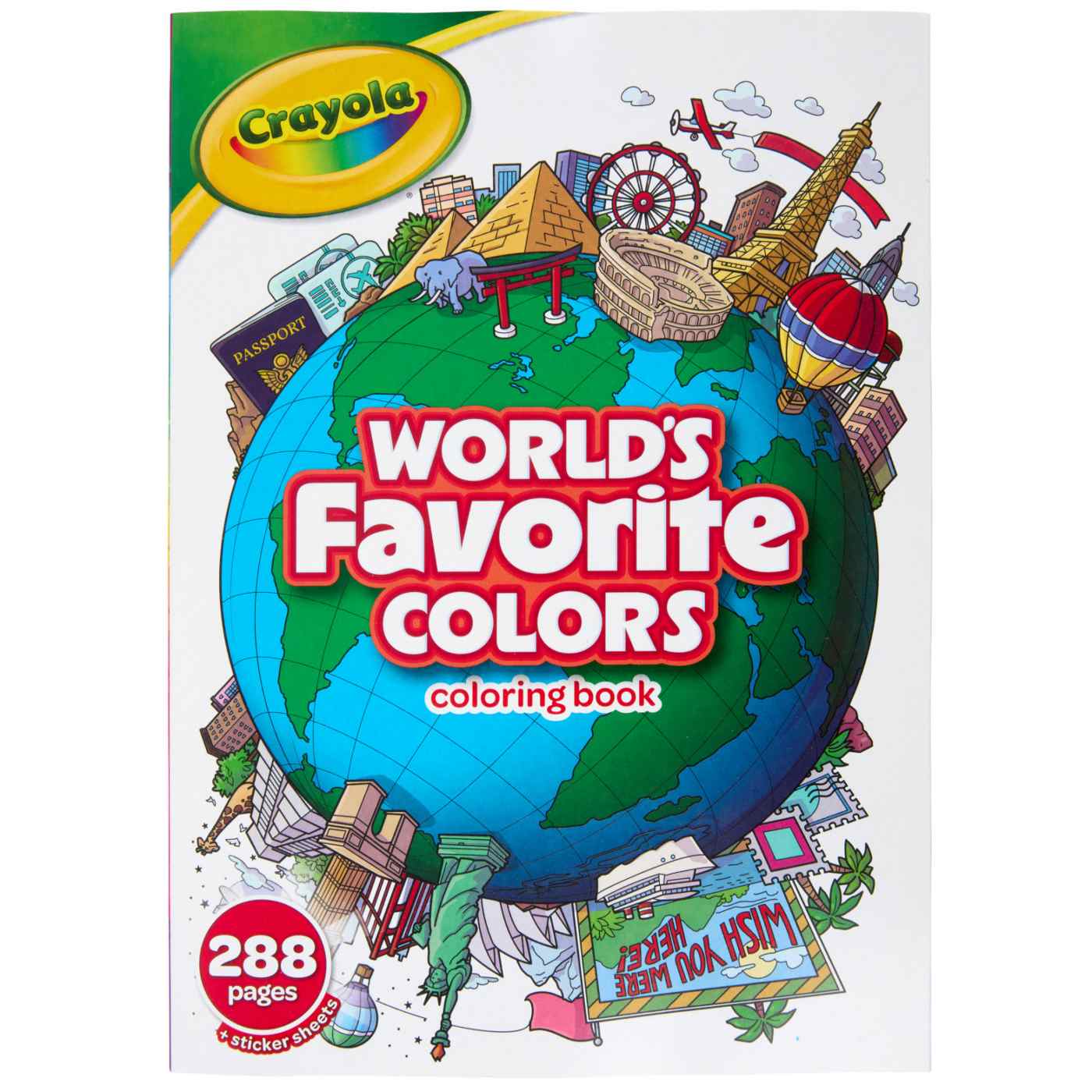Crayola World's Favorite Colors Coloring Book; image 1 of 3