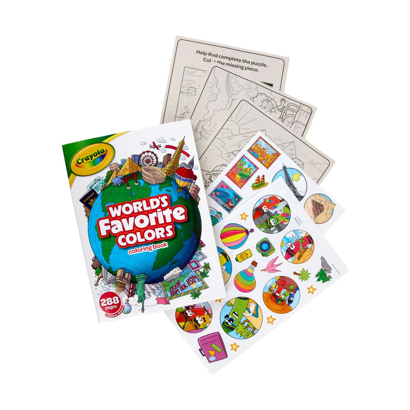 Crayola World's Favorite Colors Coloring Book; image 2 of 3