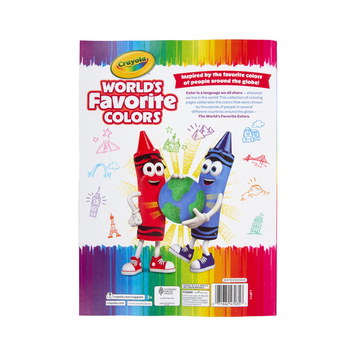 Crayola World's Favorite Colors Coloring Book; image 3 of 3