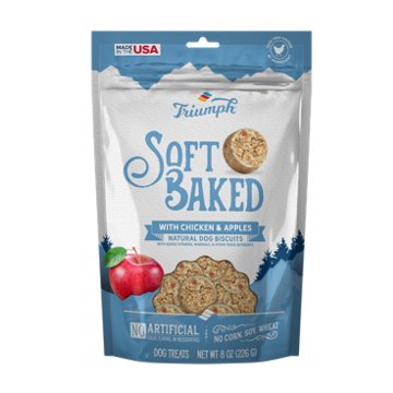 Triumph Soft Baked Natural Dog Biscuits - Chicken & Apples, 8 oz