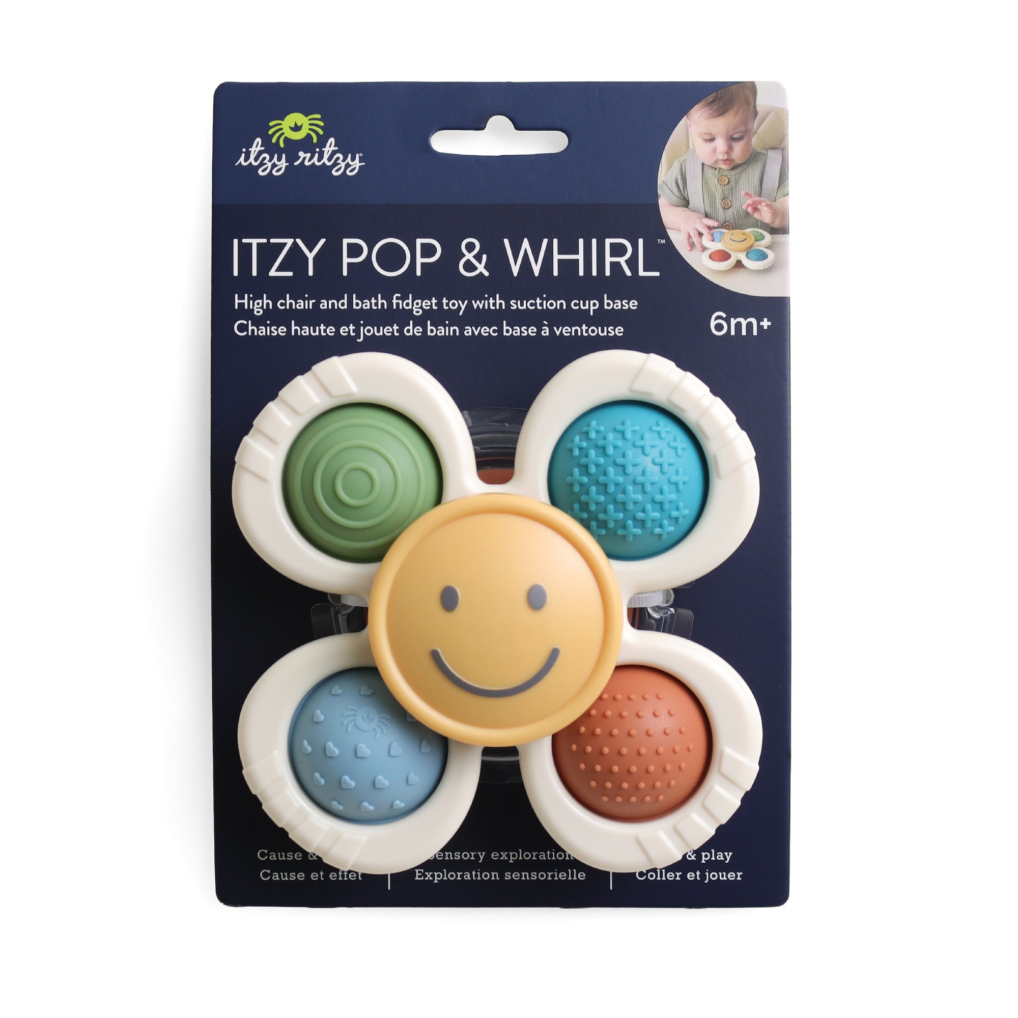 Itzy Ritzy Pop & Whirl Smile Spinner Fidget Toy - Shop Baby toys at H-E-B