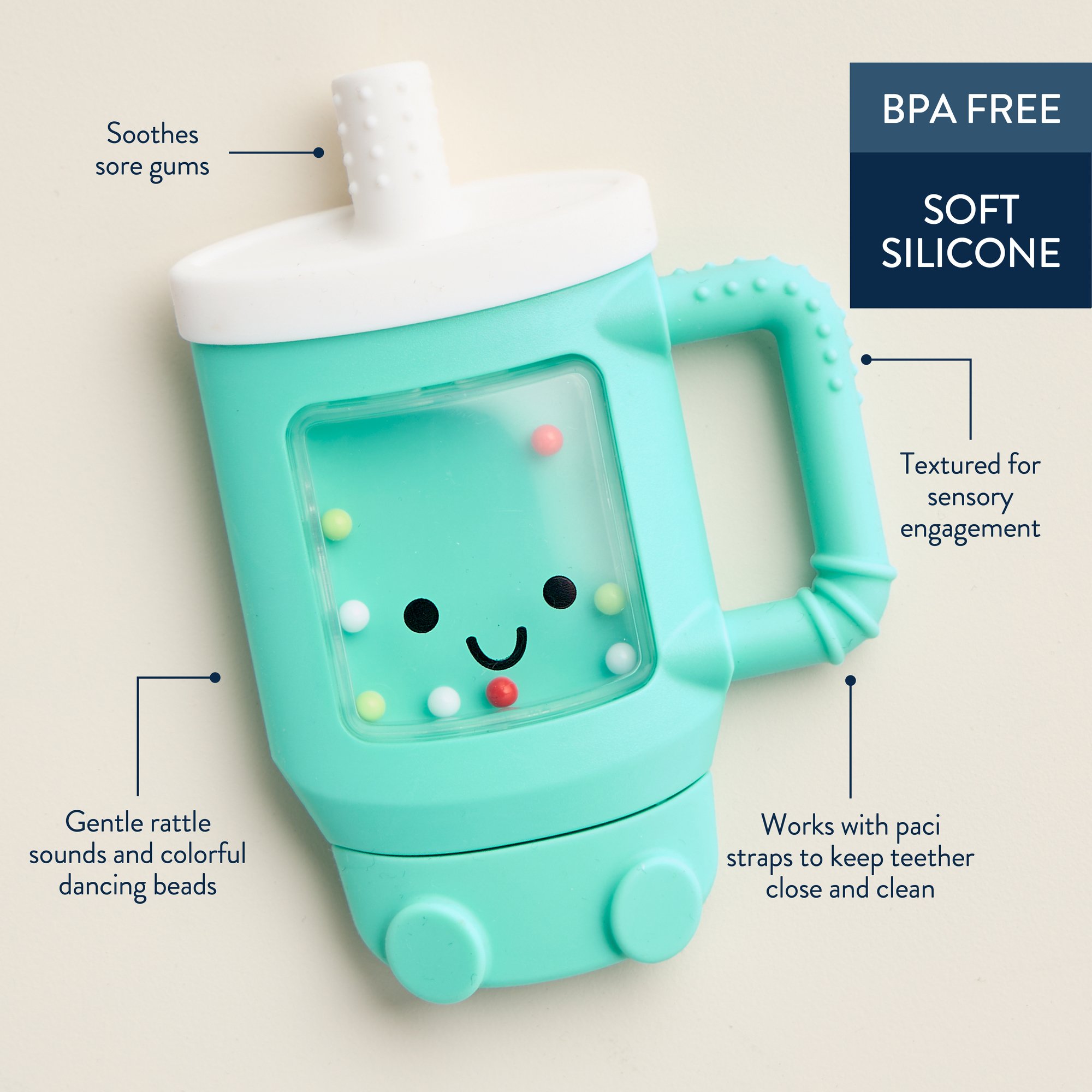 Itzy Ritzy Sweetie Shake Plus Teether - Shop Teething at H-E-B