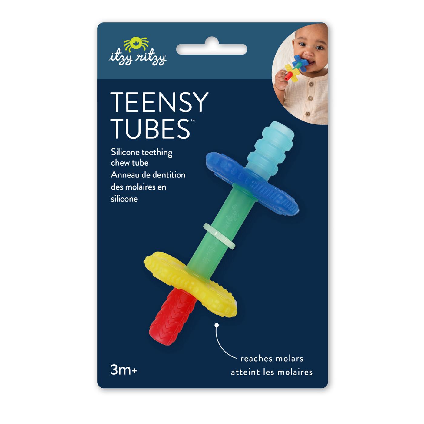 Itzy Ritzy Teensy Tubes Rainbow Teether; image 1 of 5