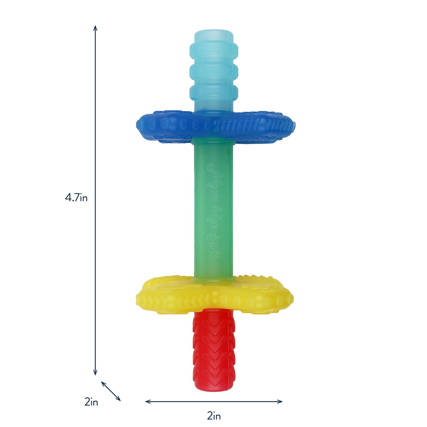 Itzy Ritzy Teensy Tubes Rainbow Teether; image 3 of 5