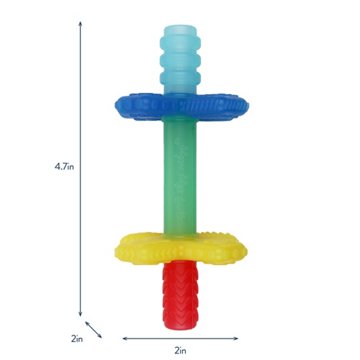 Itzy Ritzy Teensy Tubes Rainbow Teether