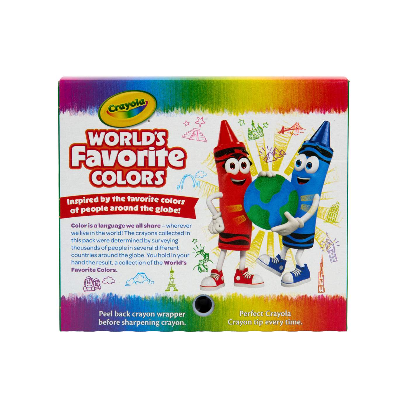 Crayola World's Favorite Colors Crayons; image 3 of 4