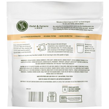 Field & Future by H-E-B Dishwasher Detergent Pacs - Citrus, 40 ct