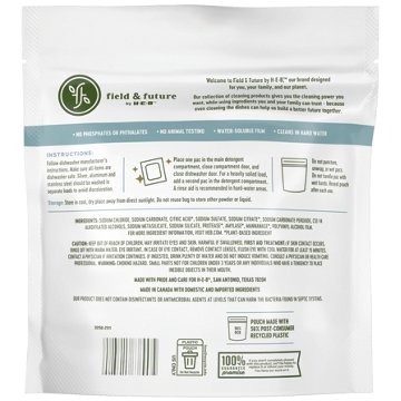 Field & Future by H-E-B Dishwasher Detergent Pacs - Fragrance Free, 40 ct