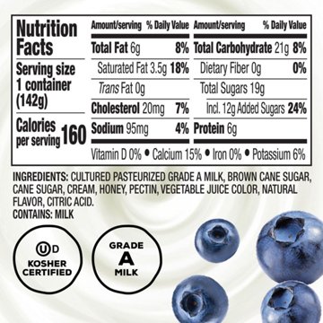 The Greek Gods Blueberry with Honey Greek Yogurt