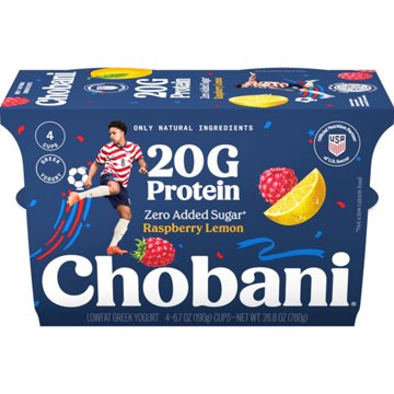 Chobani 20G Protein Low Fat Raspberry Lemon Greek Yogurt